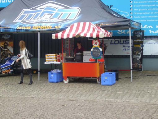 hotdogs kraam voor feest en partij